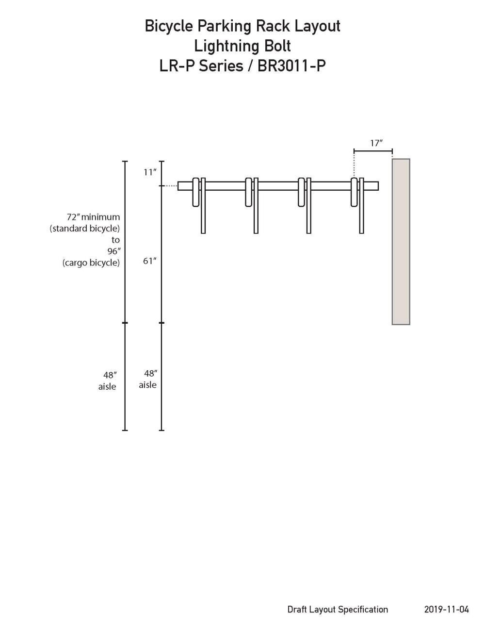 single-side bike rack