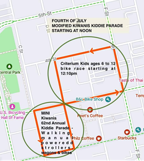 2024 parade and criterium route map